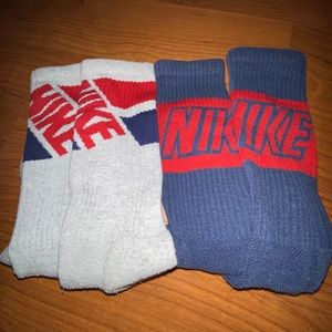 two pairs of nike